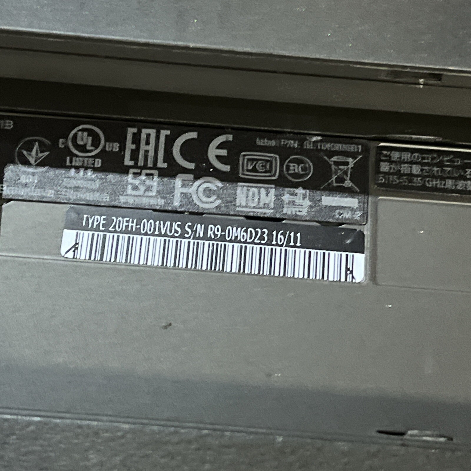 LENOVO THINKPAD T560 INTEL CORE I5-6300U 2.40GHZ 4GB RAM NO HD ;