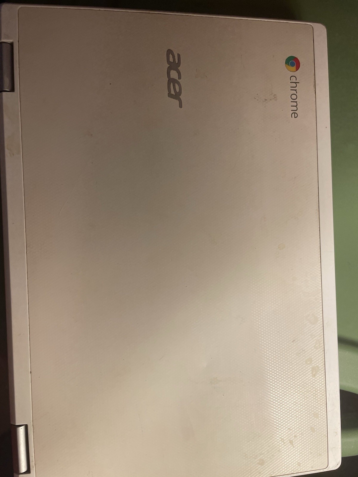 Acer Chromebook CB3-131 Tested Working – No Charger – White Laptop