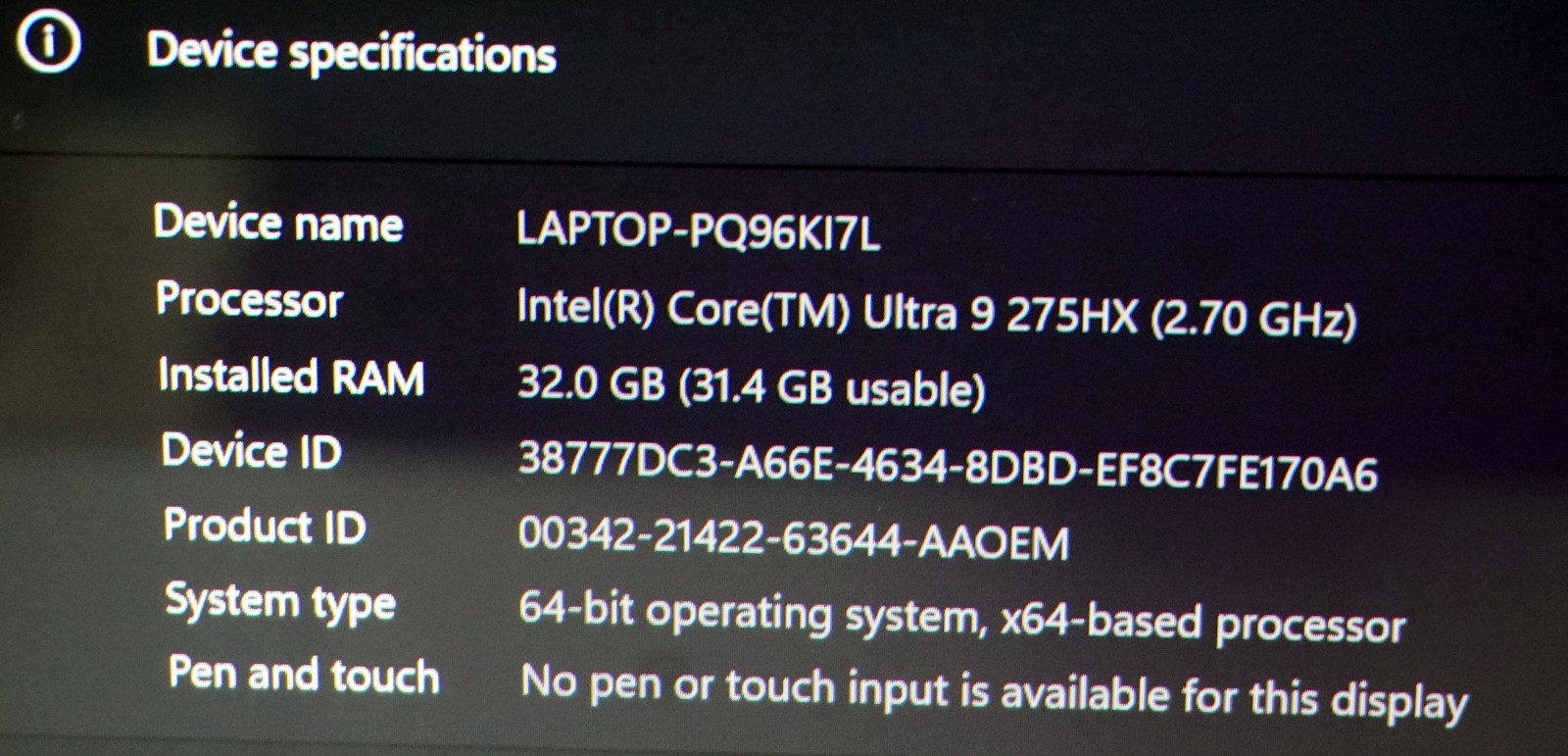 Lenovo Legion 7 (16IAX10) 16″, Intel Ultra 9 275HX, 32GB, 1TB SSD, 8GB RTX5060