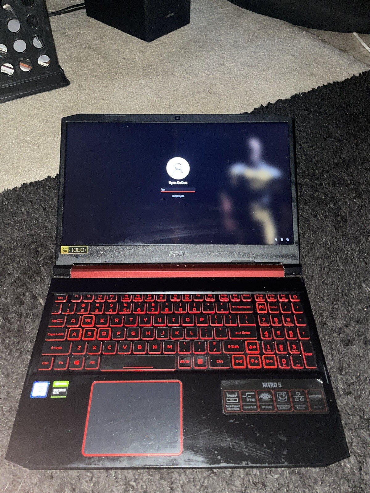 Acer Nitro 5 AN515-54 i5-9300H 2.40Ghz 8GB Ram 256GB SSD Nvidia GTX 1050