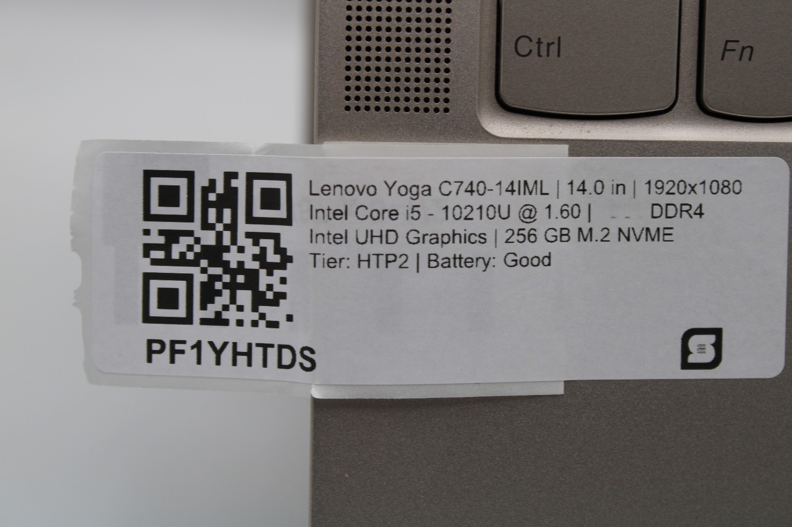 Lenovo Yoga C740-14IML Touch i5-10210U @ 1.6 GHz 8GB RAM 256GB SSD No OS *READ