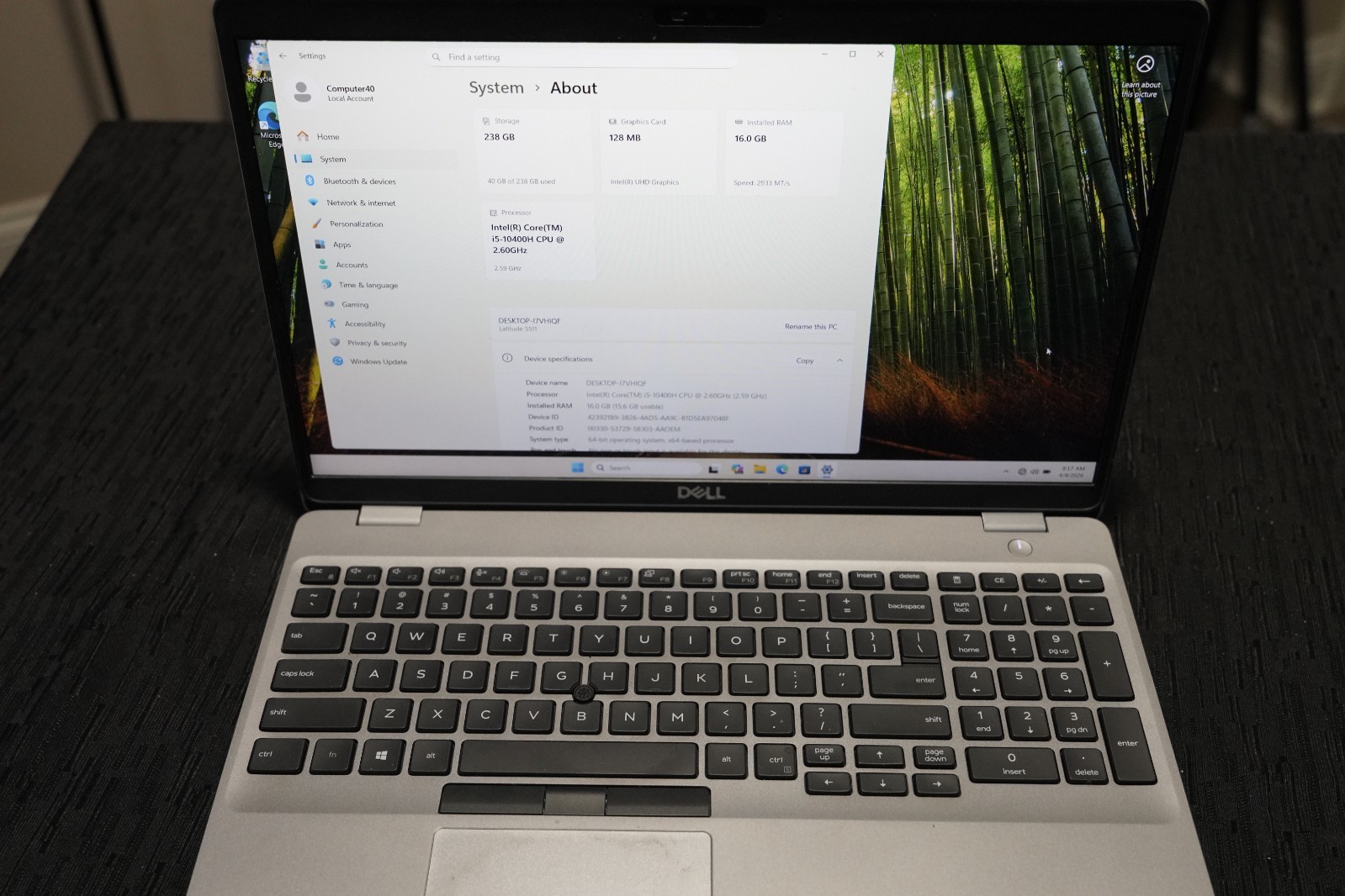 2020 Dell Latitude 15 5511 i5-10400H 16GB RAM 250GB HDD 15.6″ HD PRO Fingerprint