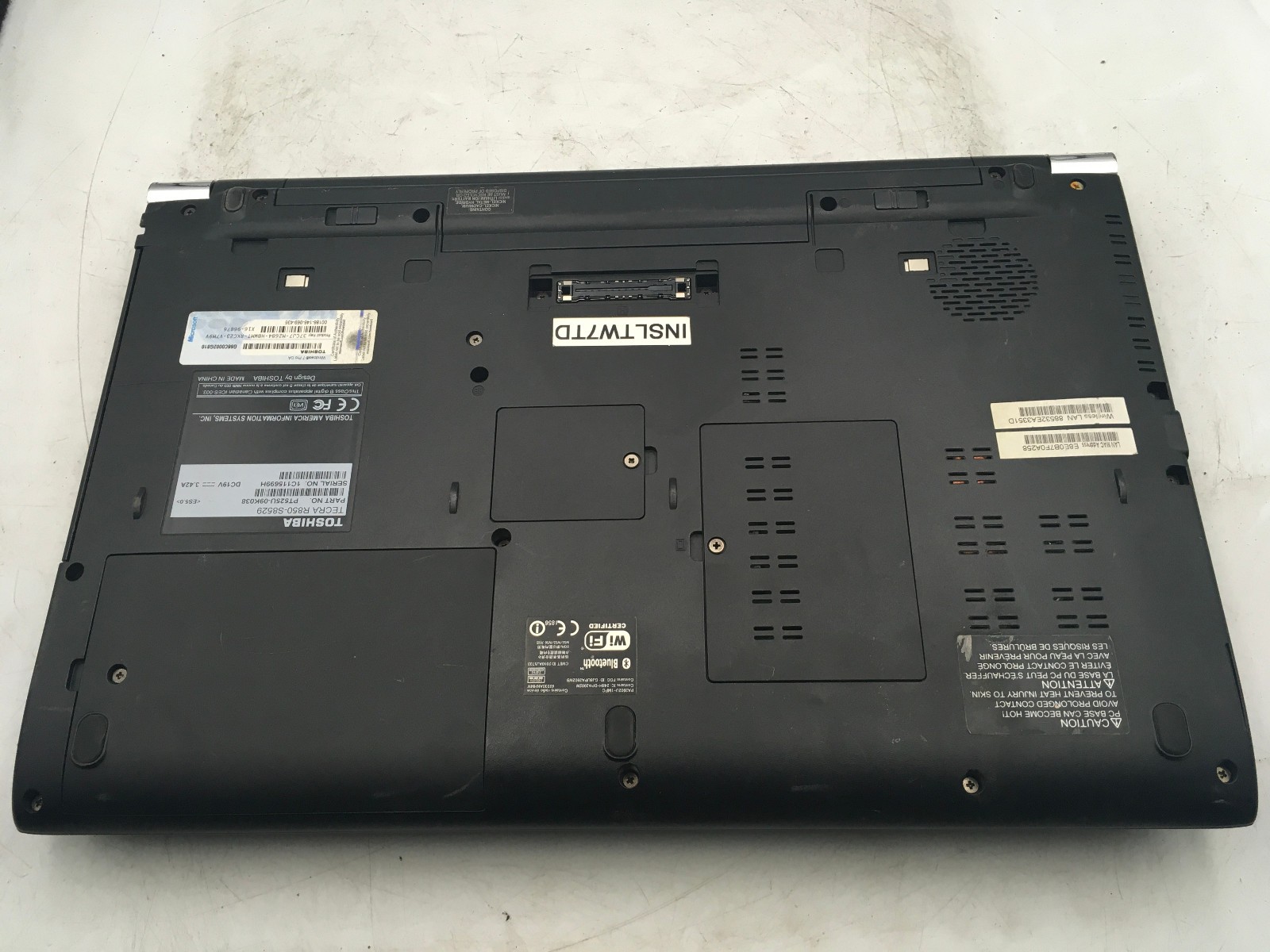 TOSHIBA TECRA R850 S8529 – BOOTS TO BIOS/BAD LCD – INTEL I5 2520M – 4GB RAM – BB
