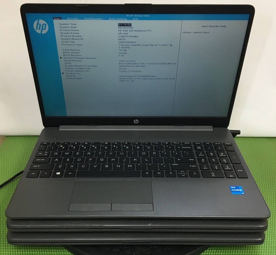 (Lot of 3) HP EliteBook 250 G8 i5-1135G7 MIXED LOT 8/16GB 0/256GB- no OS (DESC!)