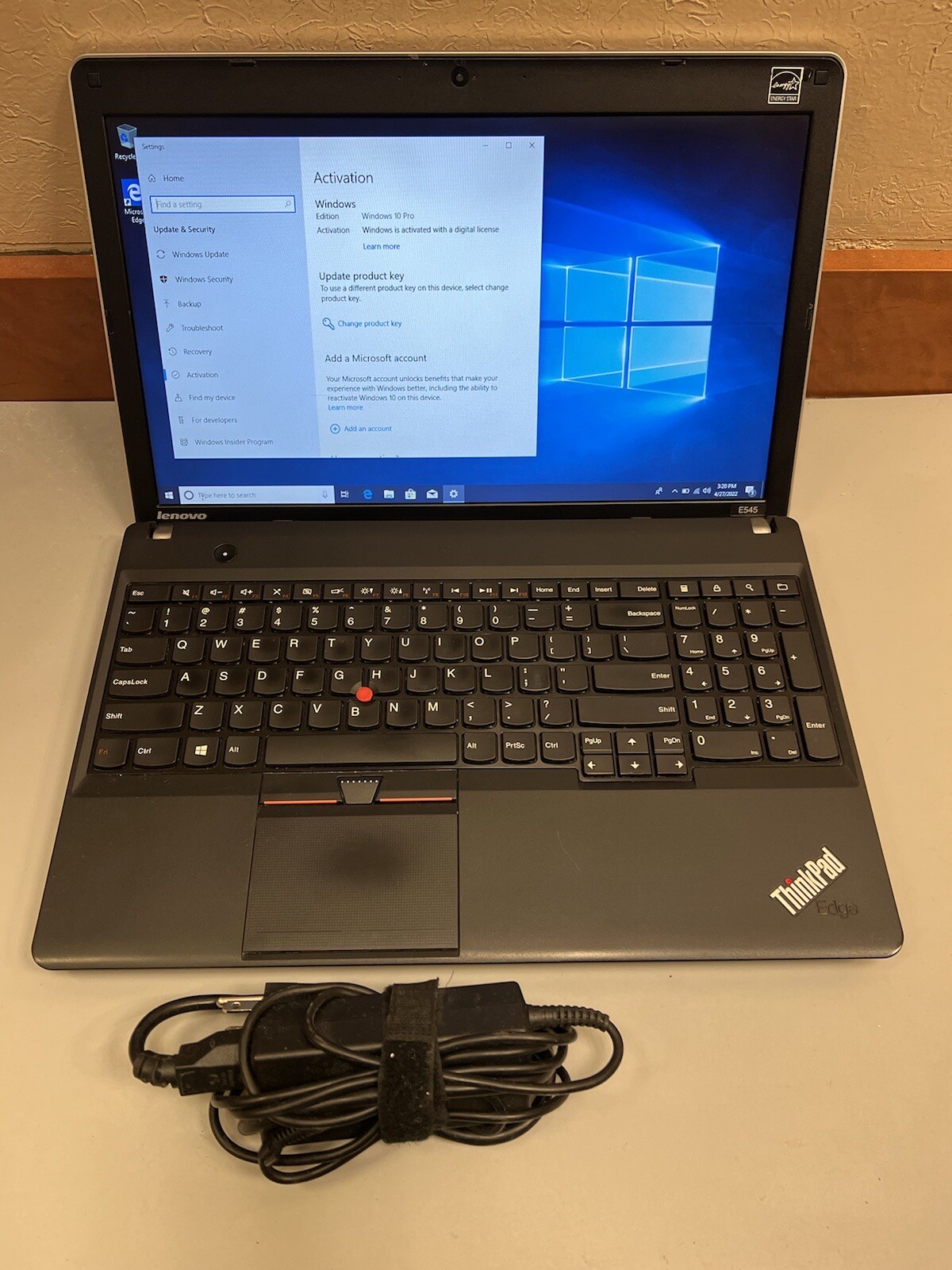 Lenovo thinkpad E545 AMD A6-5350M Radeon HD 2.90GHz 4GB RAM 320GB HDD WEBCAM