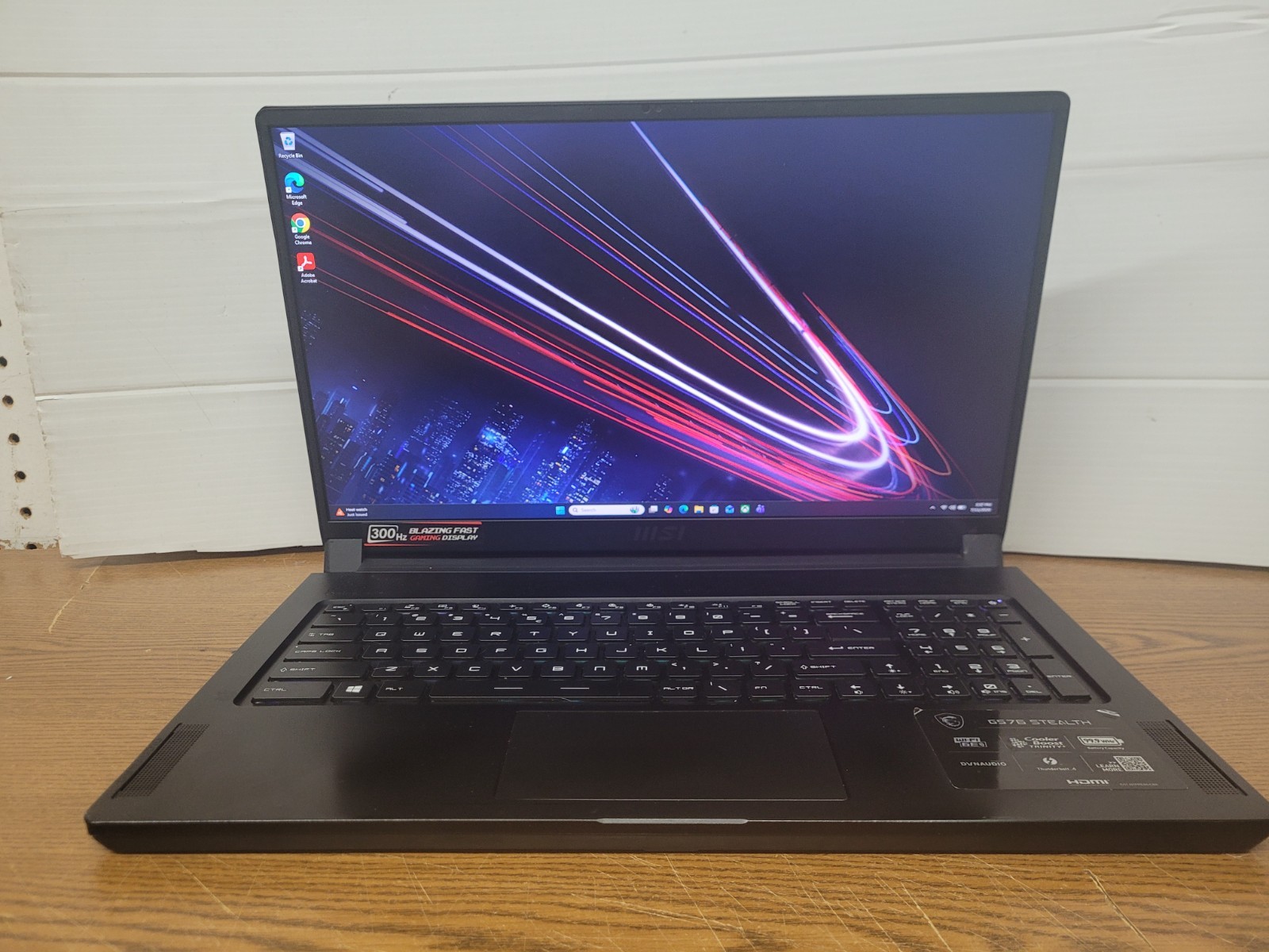 MSI GS76 Stealth 17.3” 300Hz Gaming Laptop i7-11800H RTX 3080 32GB 1TB SSD