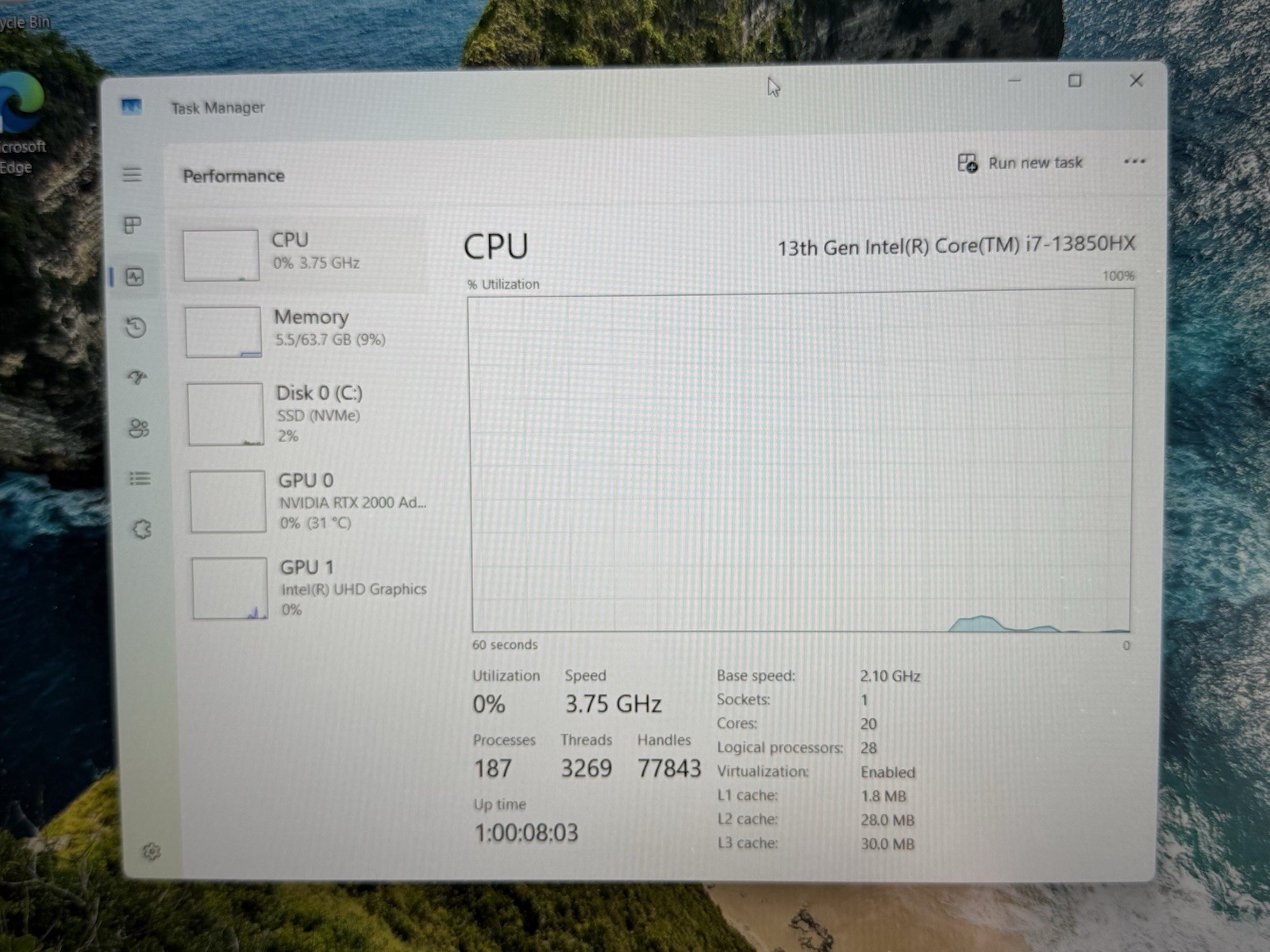 Dell Precision 7680 16″ i7-13850HX 64GB Ram 1TB SSD RTX 2000 Ada