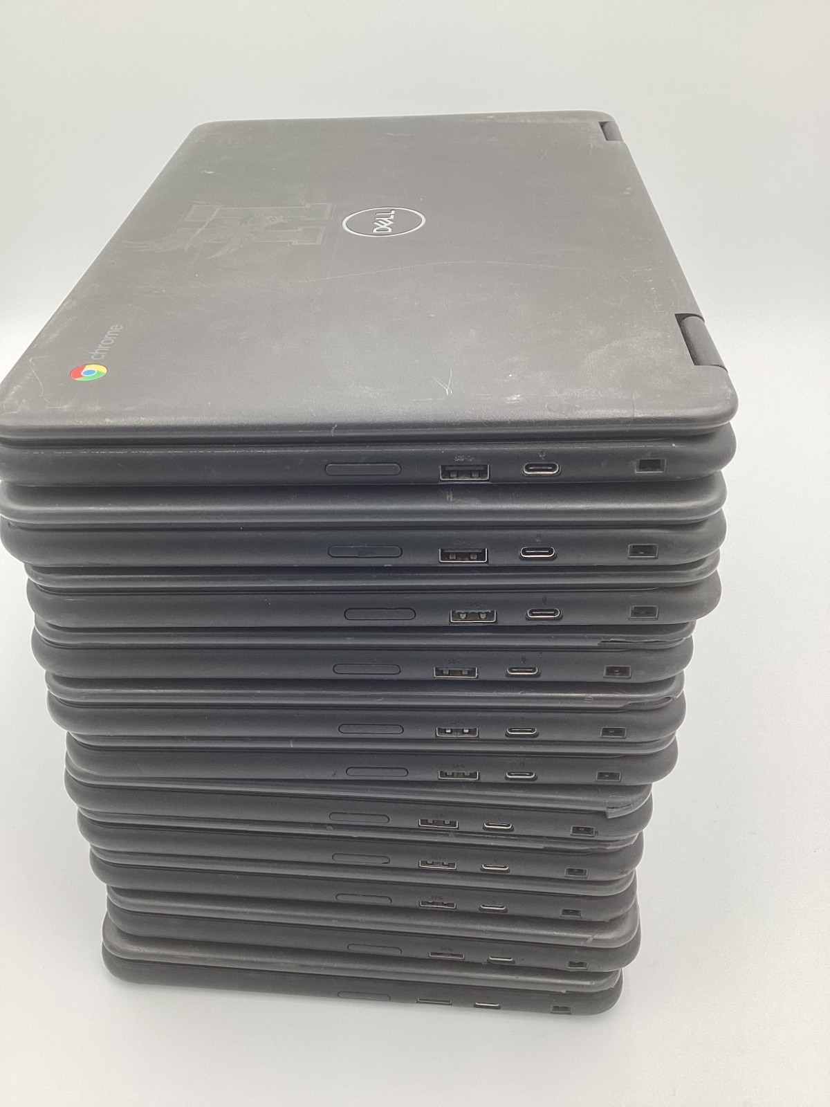 Lot of 11 Dell ChromeBook 3100 2in1 11″ Celeron 4GB RAM 32GB For Parts READ – DW