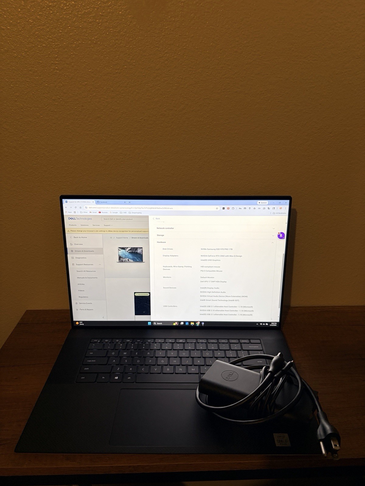 High-End Dell XPS 17 – i7, 32GB RAM, 2TB SSD, RTX 2060 (Excellent Condition)