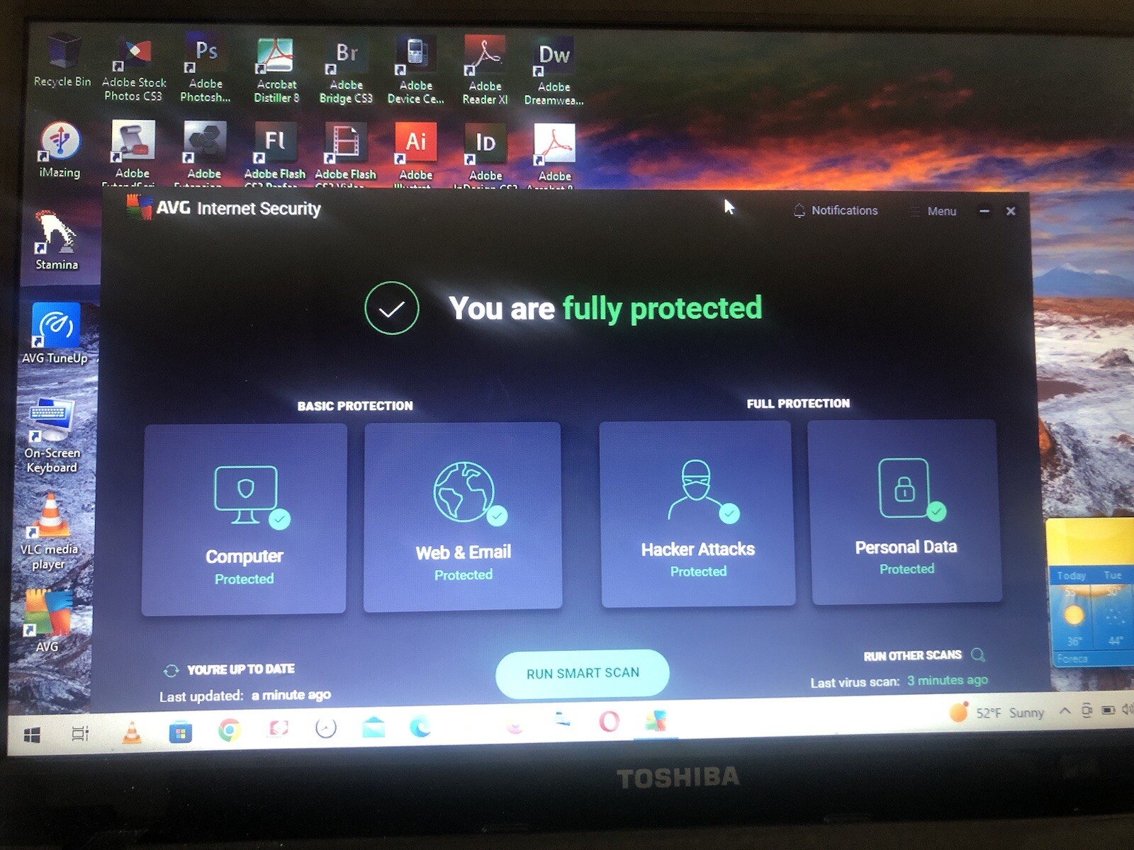 Toshiba L655-S5105 INTEL i3-M370 CPU | 8GB RAM 500gb HD WIN 10 HOME 15.6” + more