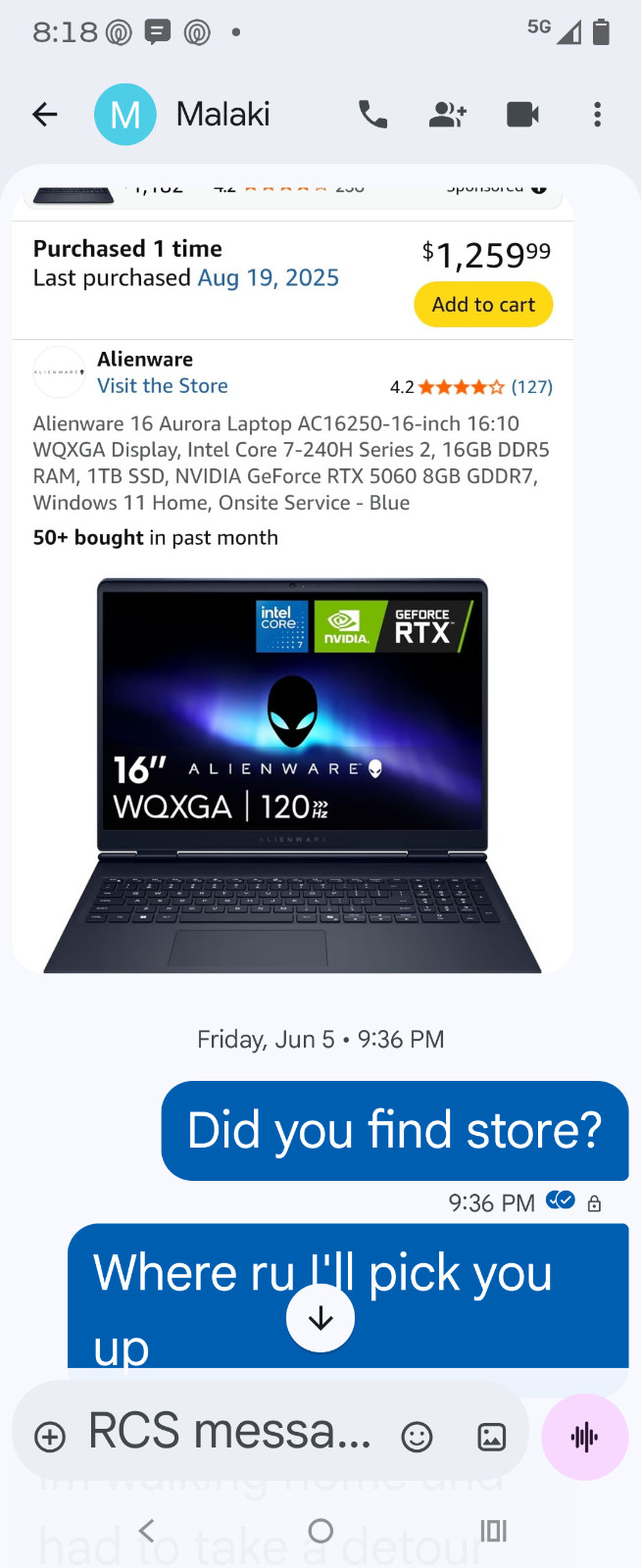 alien 16 aurora laptop AC 16250 16 in 16-10 WQXGA display Intel core 7-24