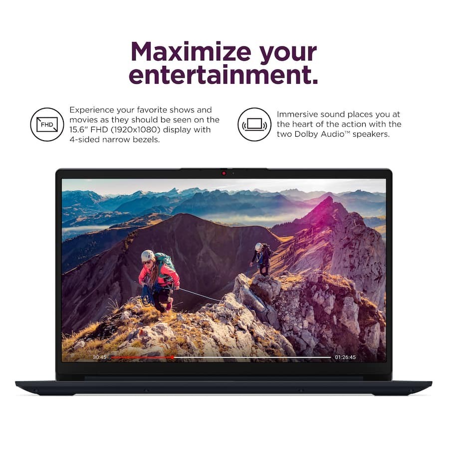 Lenovo – (Graphics) IdeaPad 1 15.6″ “Abyss” Blue Full HD AMD Ryzen 5 8GB Memory