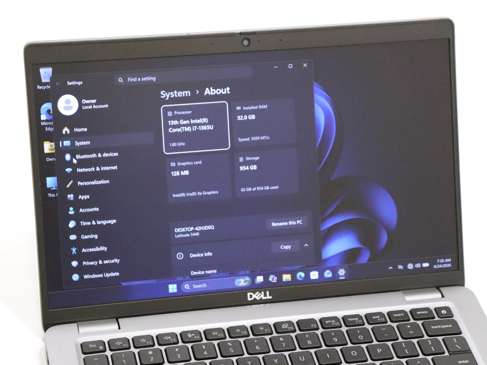 Dell Latitude 5440 14.0″ Intel i7-1365U 32GB 1TB NVMe W11P + ProSupport Plus