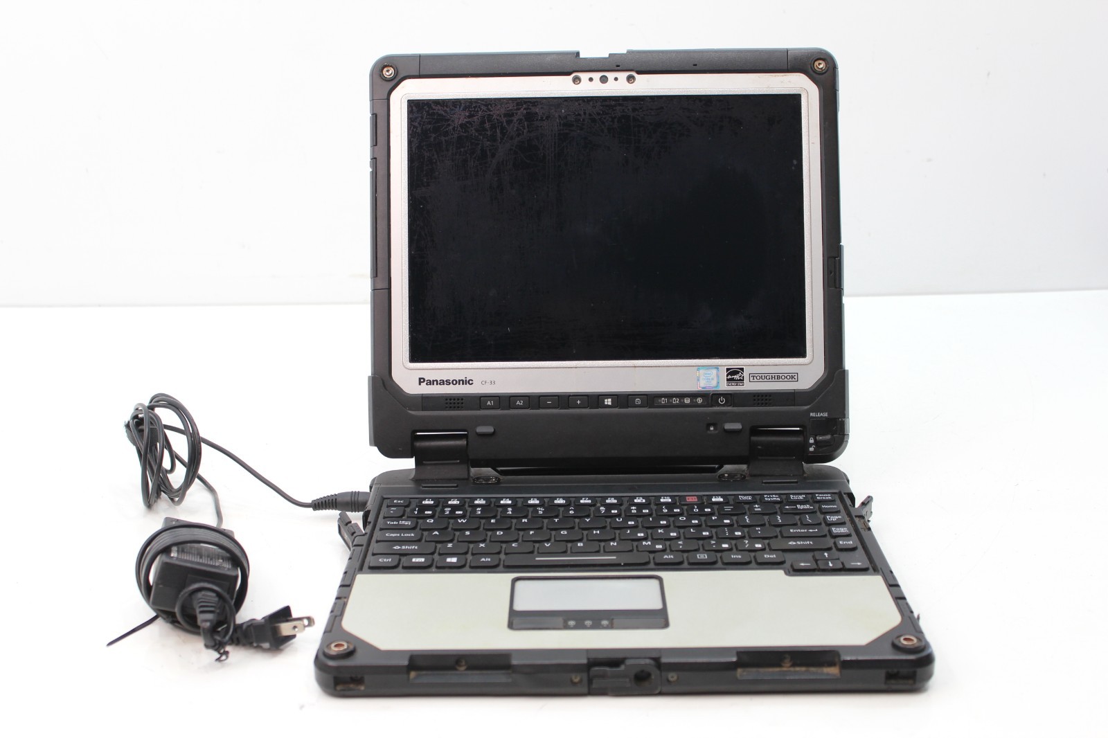 Panasonic Toughbook CF-33 With Adapter-No HDD, Does Not Turn On #1S-450