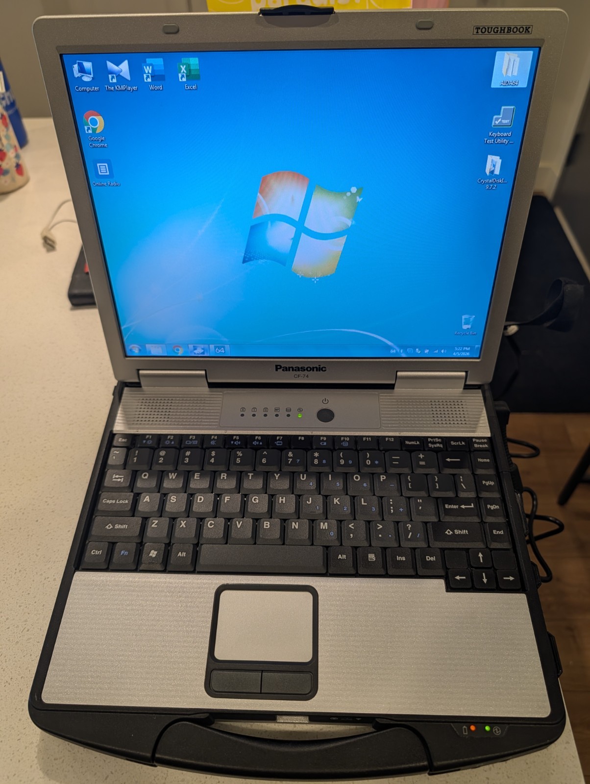 Ultra-rugged laptop Panasonic CF-74. Like A New. HDD and Battery Report On…