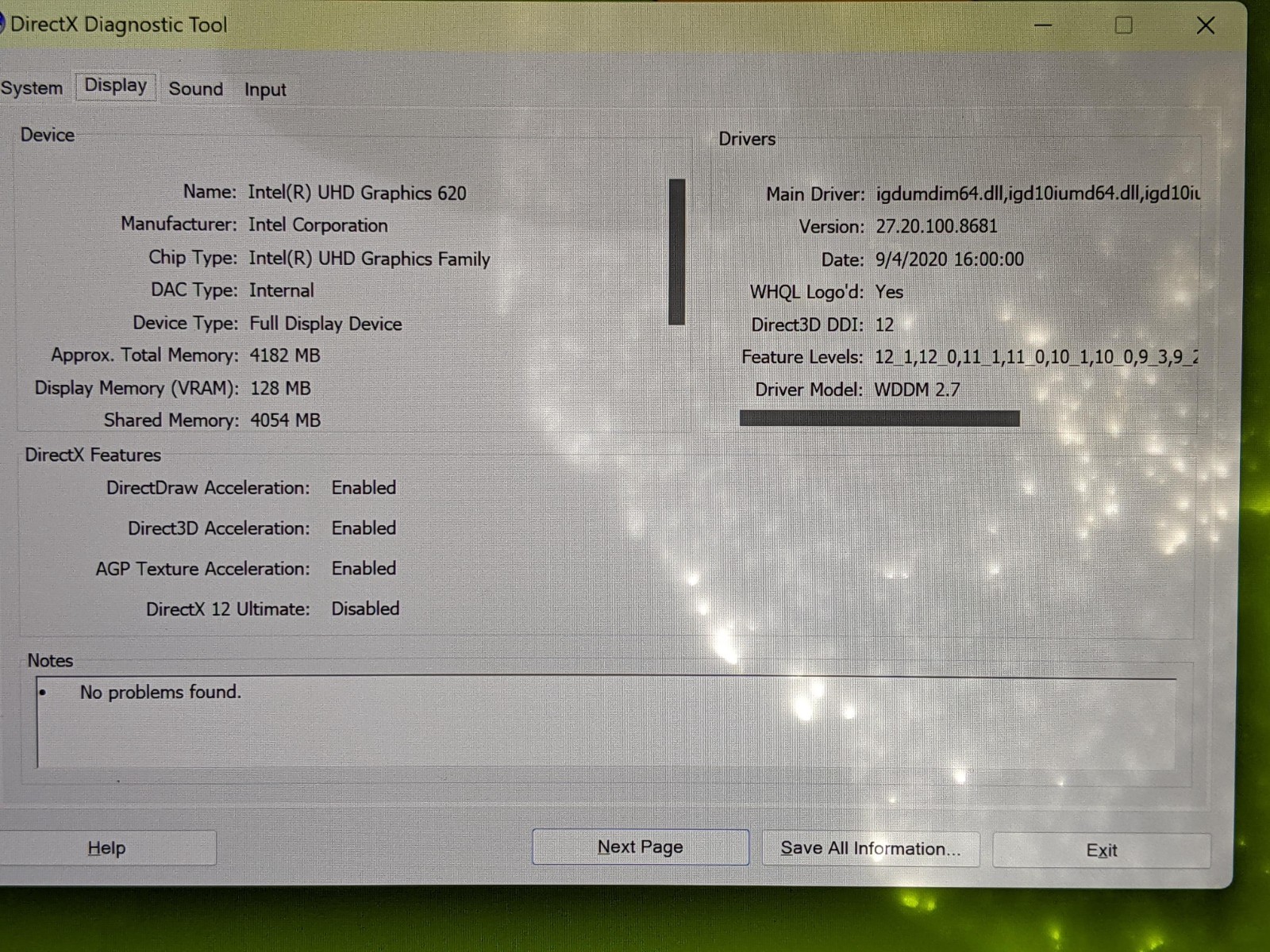 MS Surface Pro 6 1796 12.3″ 2736×1824 TOUCH i7-8650U 1.9GHz 8GB 256GB SSD AS-IS