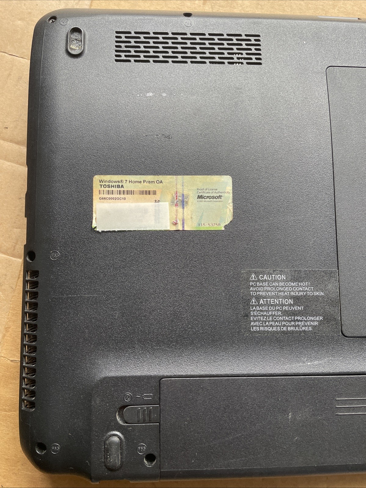 Toshiba Satellite L655D-S5050 AMD Laptop 3GB RAM No HDD *FOR PARTS* READ*