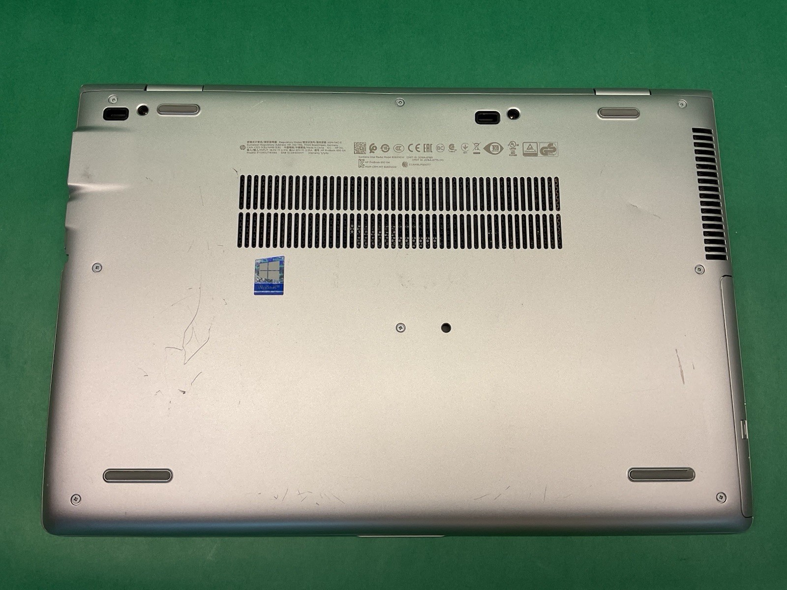 2 Pack HP ProBook 650 G4 – i5-8th – No Hard Drive Or RAM – Untested (Lot)