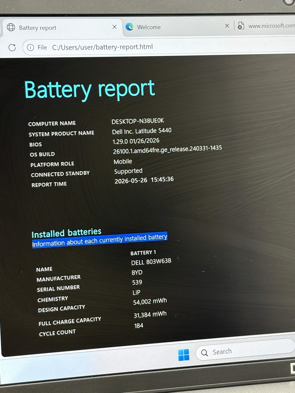 Dell Latitude 5440 14″ Laptop Intel Core i5-1345U 16GB RAM 256GB SSD Gray Charge