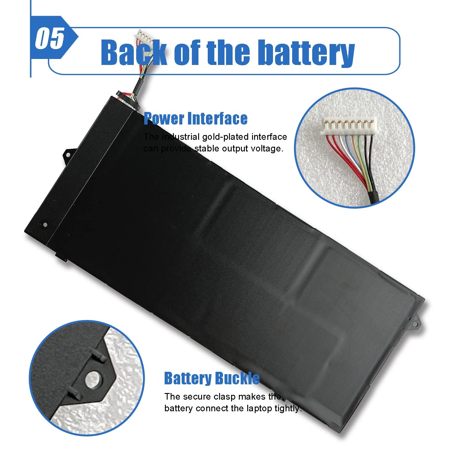 Dentsing 45Wh AP13J4K Laptop Battery 11.6″ Chromebook C740 C720 C720P CB3-532 No