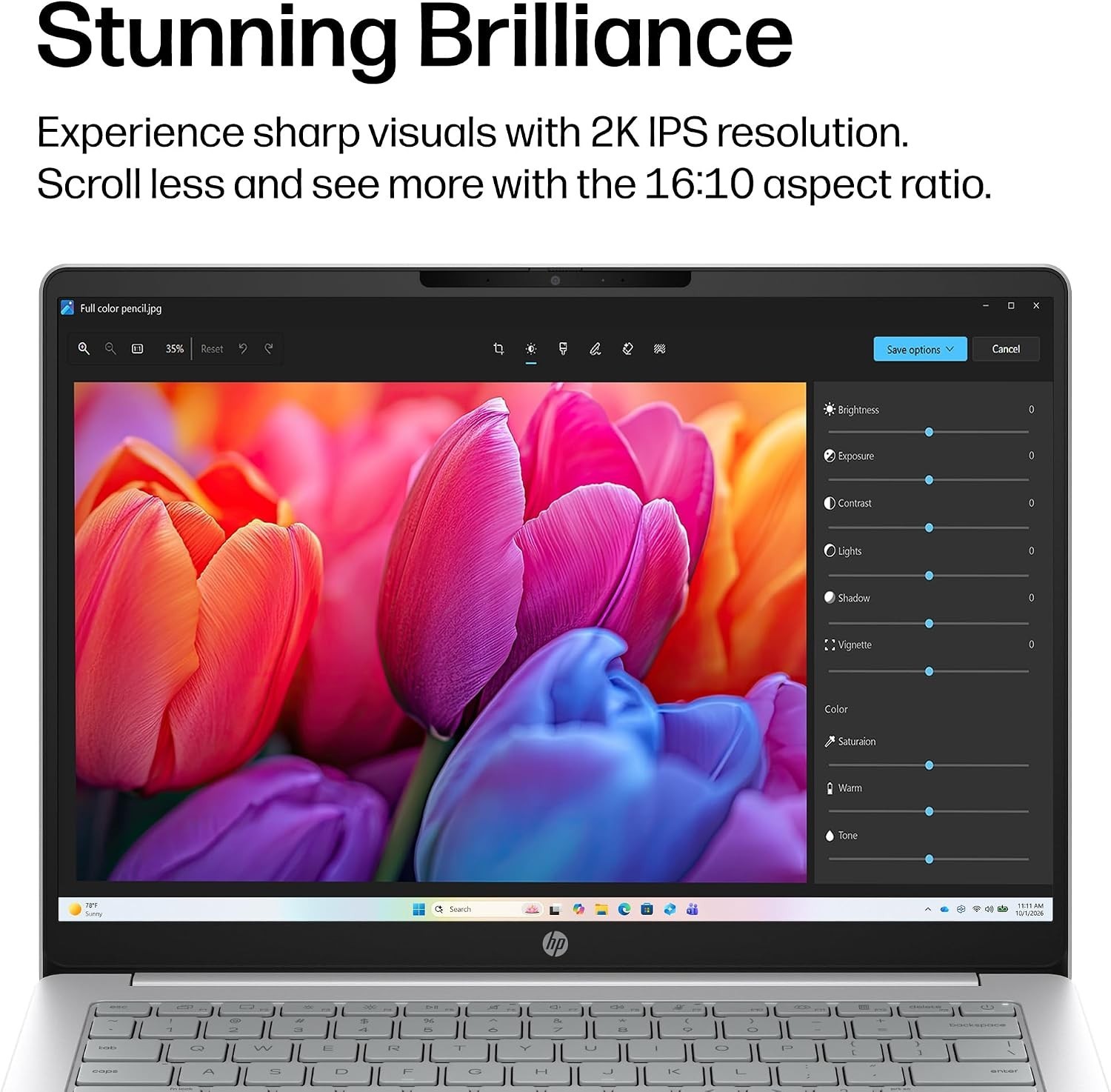 HP OmniBook 3 14 inch Next Gen AI PC, 2K Display, Snapdragon 14-hz0099nr