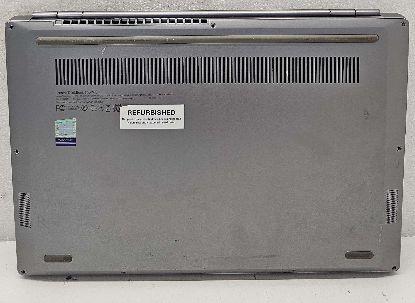 Lenovo ThinkBook 14s-IWL 14″ Laptop Intel Core i7-8565U NO RAM/HD/OS/POWER (FL)