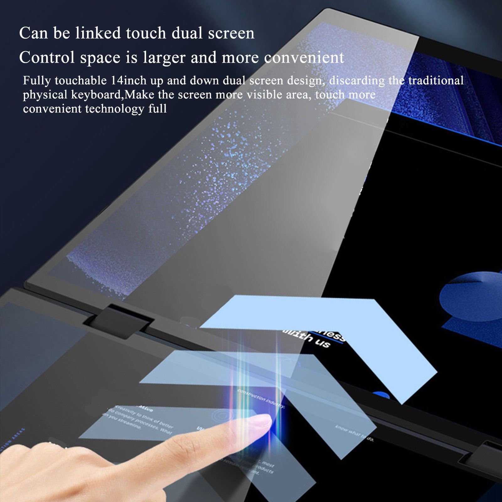 Dual Touchscreen Laptop 360° Flip For Versatile Usage Recommended