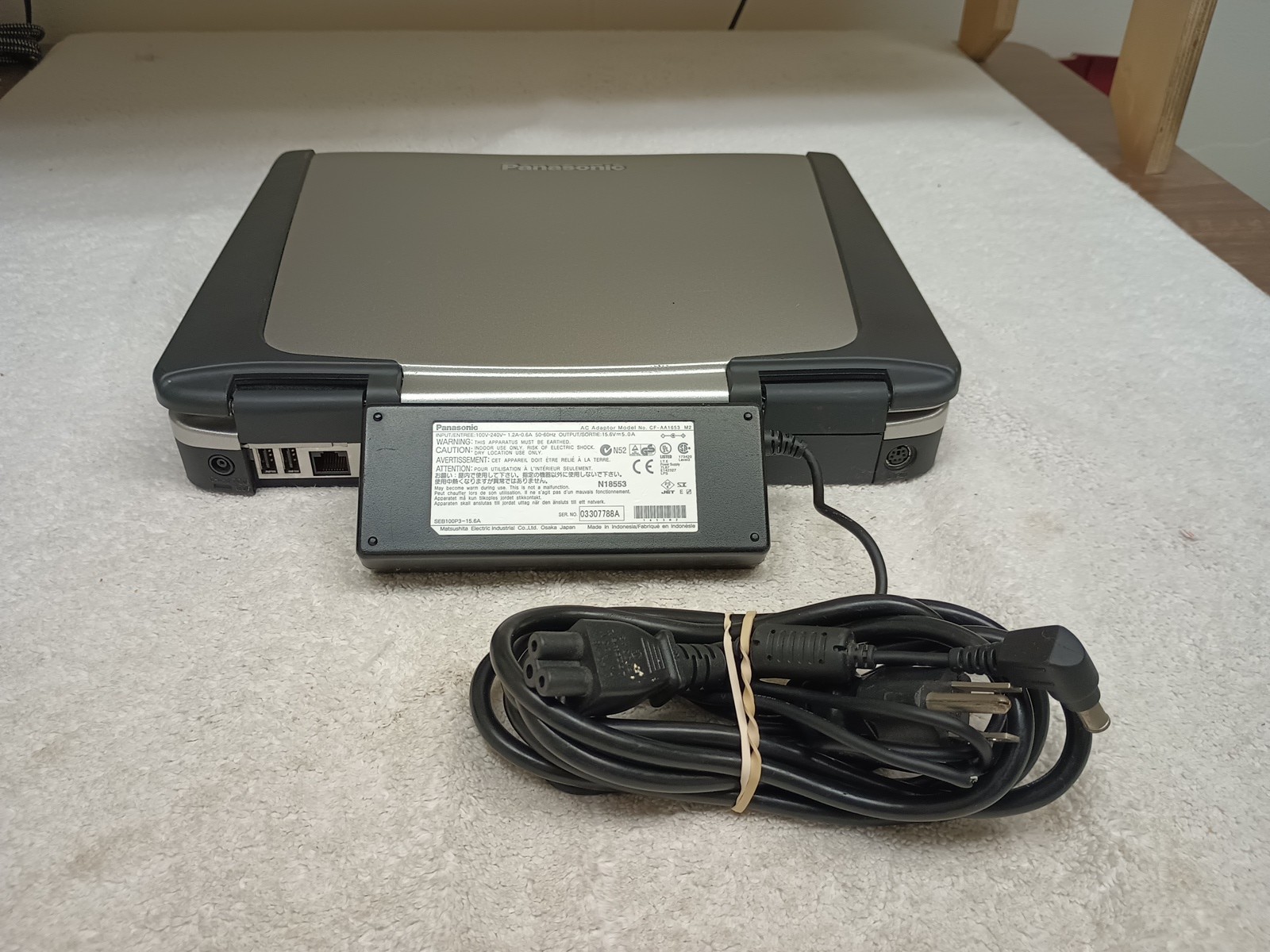 Panasonic Toughbook CF-72 Rugged Laptop Unknown Specs Doesn’t Power On AS-IS