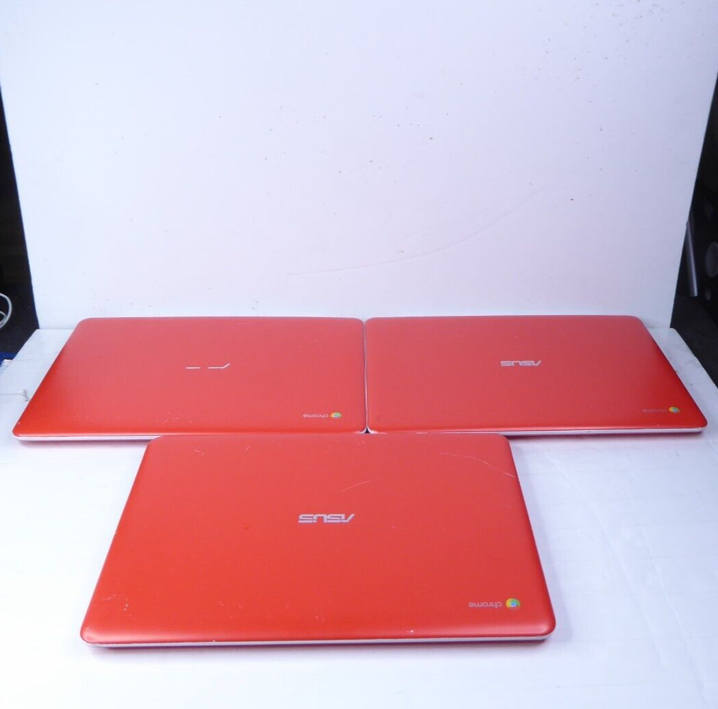 Lot of 3 ASUS C300S Notebook 13.3″ Intel Celeron (READ AD)