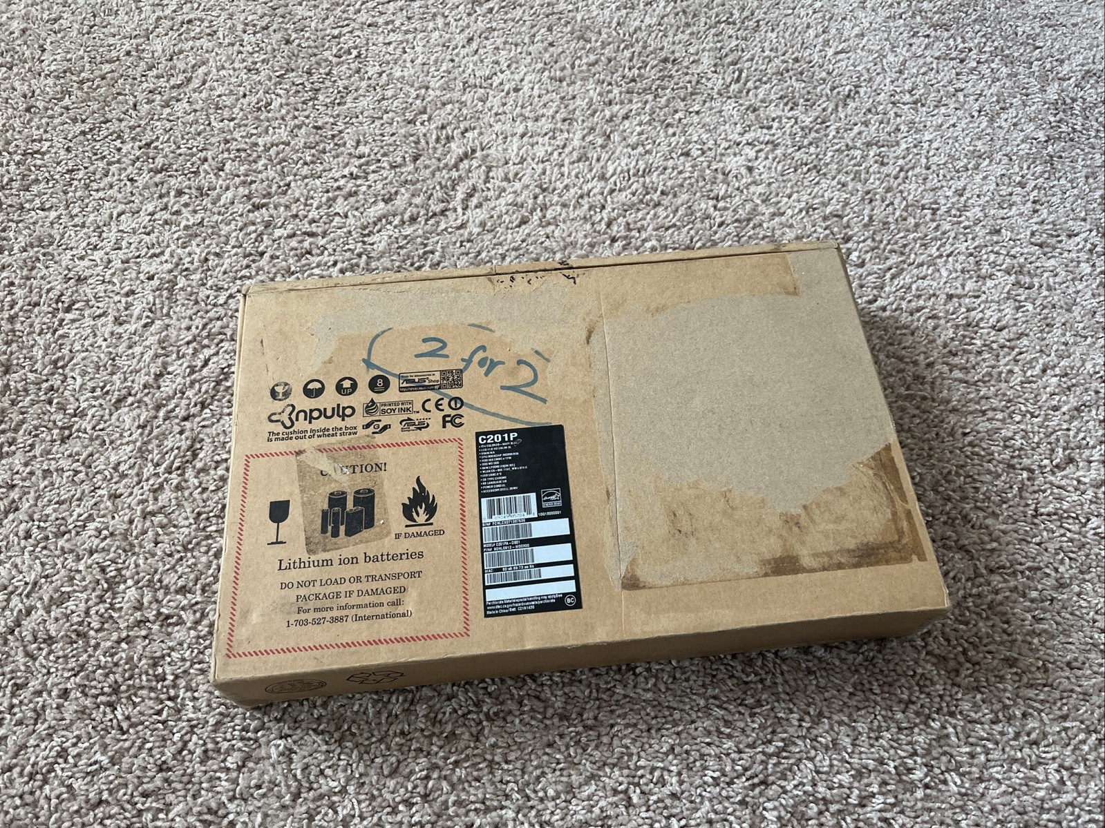 ASUS C201P Chromebook – 11″ RK3288/BGA 2Gb RAM 16GB eMMC Chrome OS