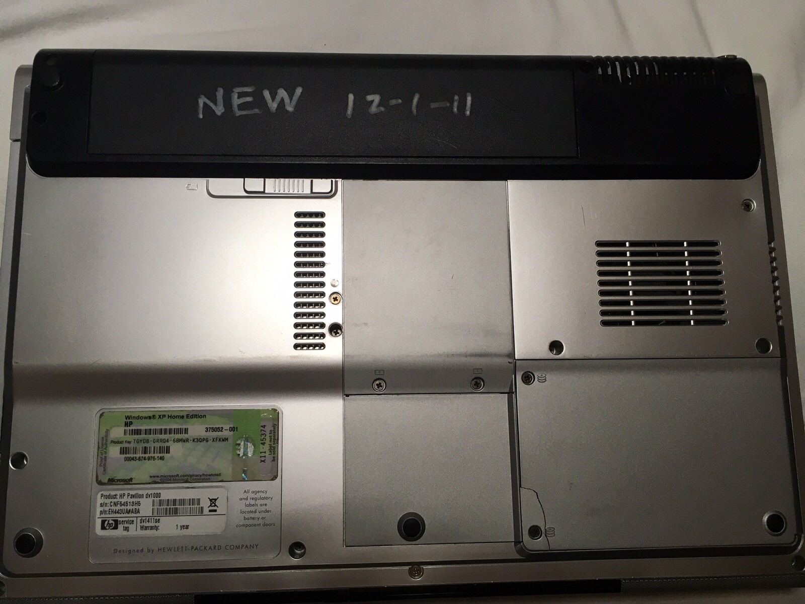 HP Pavilion dv1000 parts only