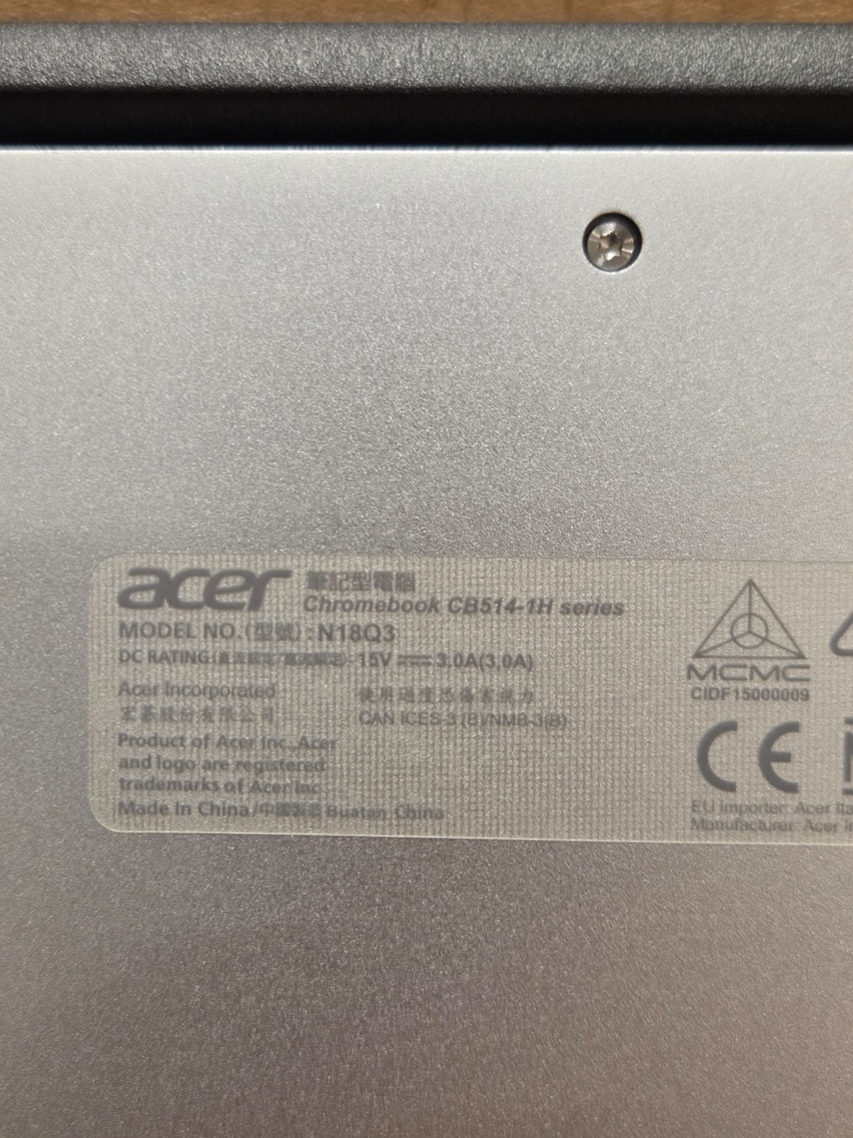 Acer Chromebook CB514-1H Intel Celeron N3350 14″ Full HD 8GB/64GB *BATTERY*