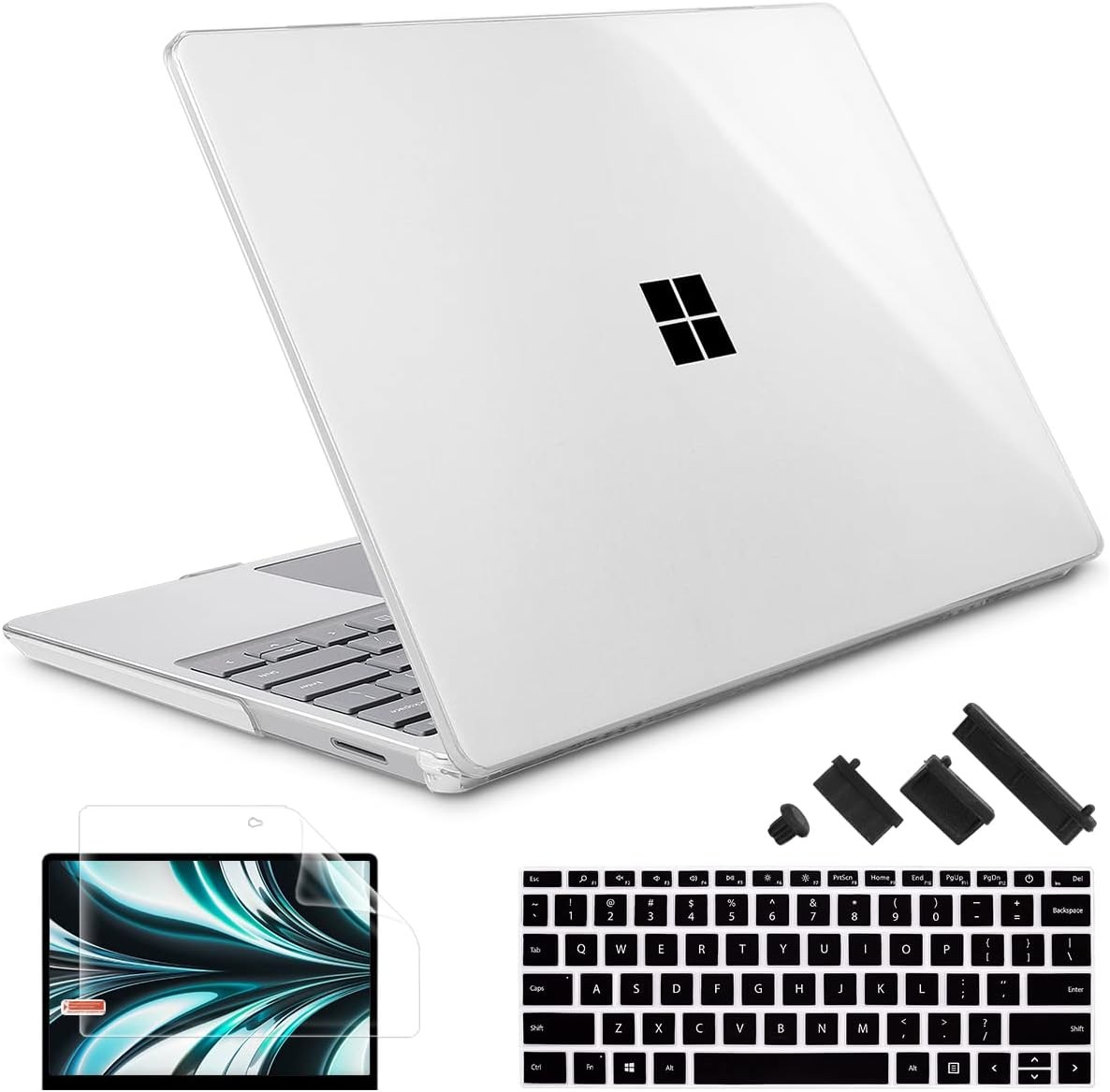 Compatible with Microsoft Surface Laptop Go 3 Go 2 Go 1 12.4 Inch Plastic Case