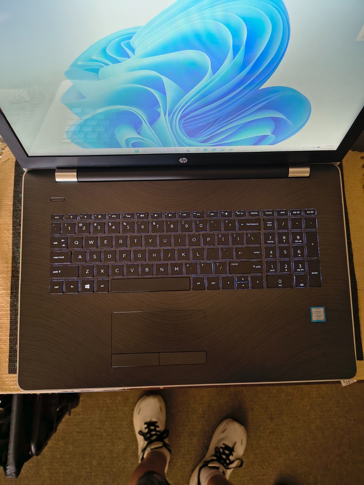 HP Notebook 17-bs004cy Core i3-7100U@2.50GHz 16GB Ram.128GB SSD+2TB HDD Win11Hm