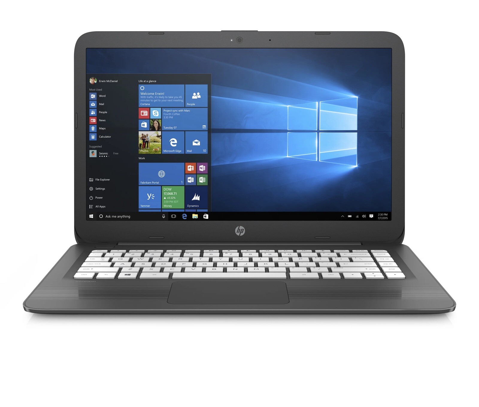 HP Stream 14″ (32 GB HDD, Intel Celeron N400, 1.1 GHz, 4 GB RAM) Laptop -…