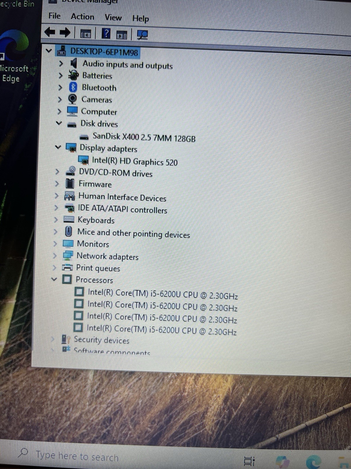 Dell Inspiron 5559 Core i5-6200U @2.30GHz 8GB RAM 128GB SSD Read