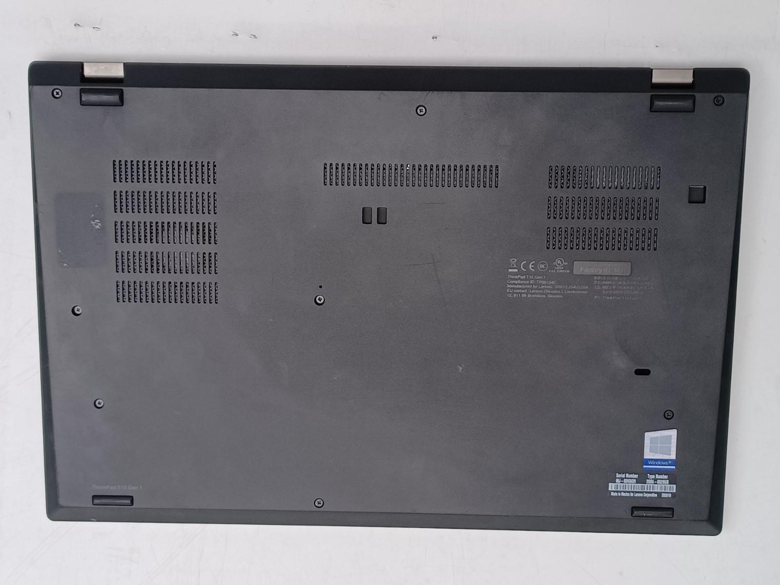 Lenovo ThinkPad T15 i5-10th gen No RAM No OS, No Storage, For parts/Repair