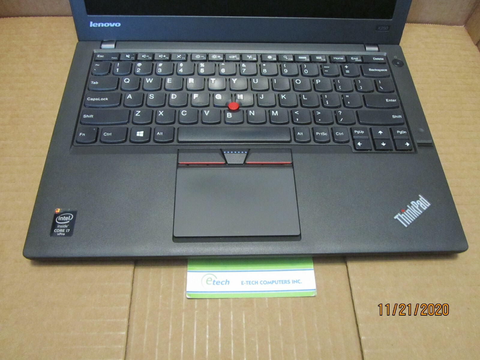 20CLS2FE02 – ThinkPad X250 i7-5600U, 8GB RAM 180GB SSD 12.5″ HD LCD Win10 Pro64