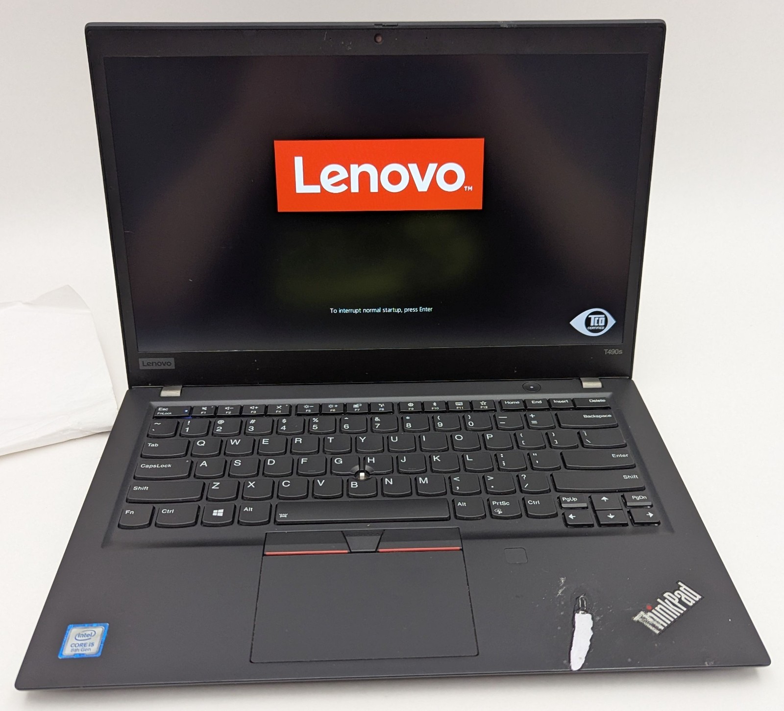 Incomplete Lenovo ThinkPad T490s 14″ Laptop Intel Core i5-8265U 1.60 GHz 8GB RAM