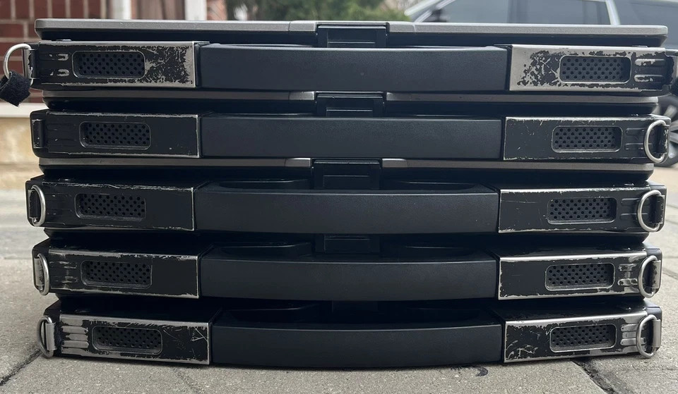 Lot of 5 Getac S410 Rugged Laptop As Is Core i5-6300U @2.40GHz 4GB Touch 4G