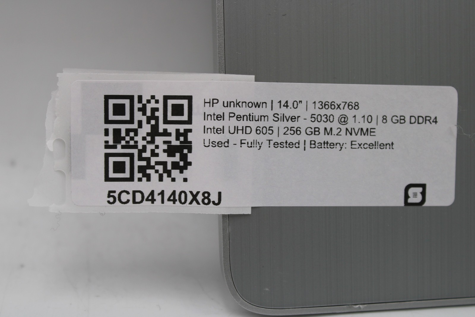 HP 14-dq0703dx _ Pentium Silver N5030 @1.1 _ 8GB RAM _ 256GB SSD _ No OS