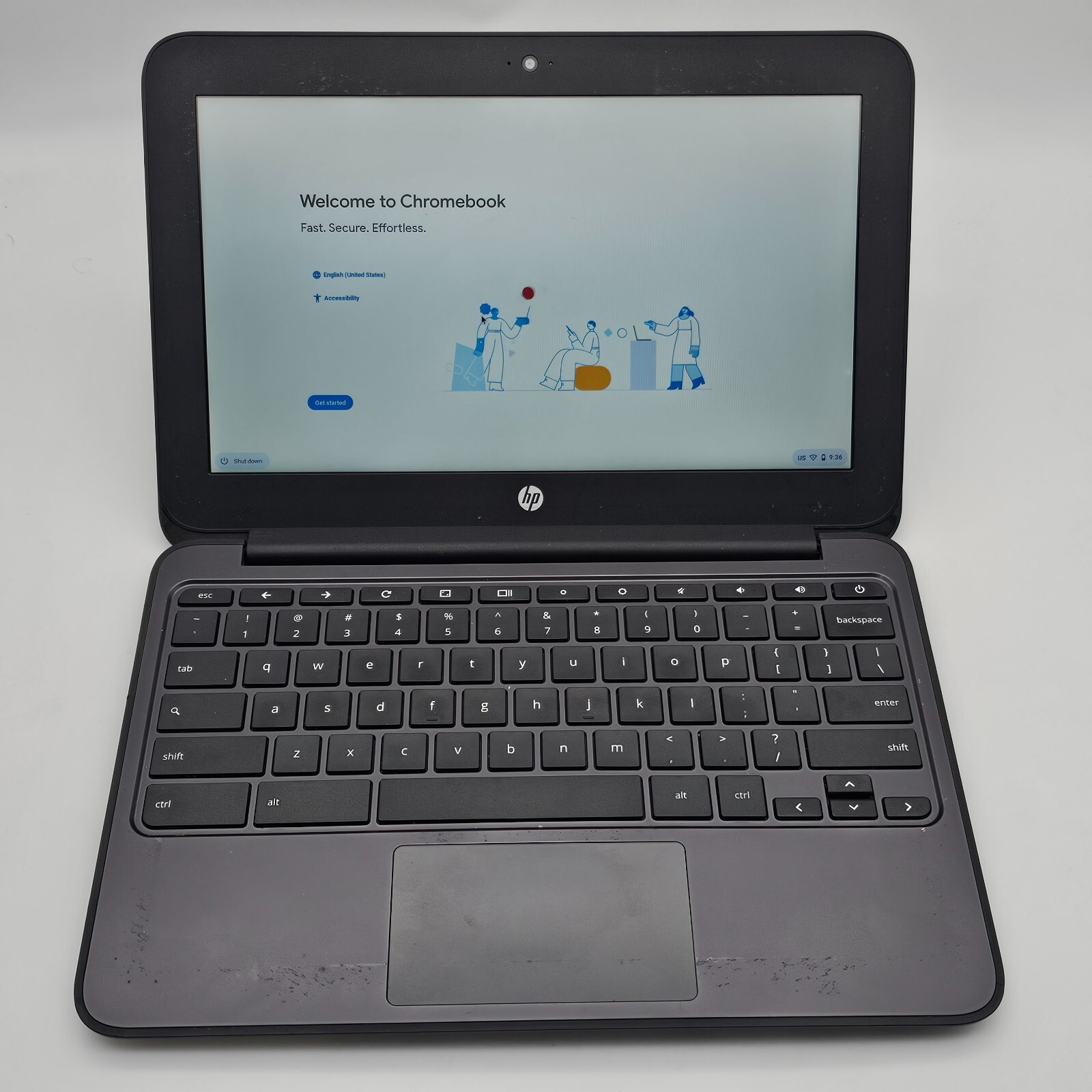 HP 11 G4 Chromebook Laptop Intel Celeron 2.16Ghz, 2GB RAM, 16GB SSD, HDMI, 2xUSB