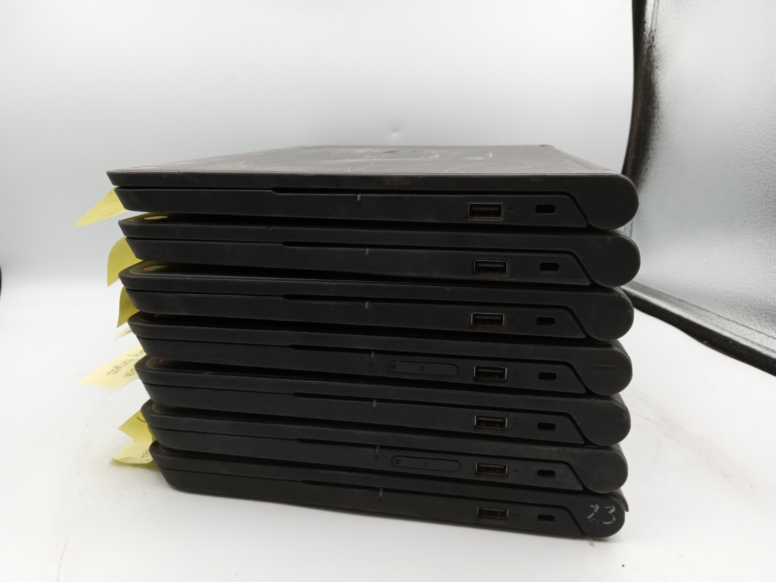 Lot of 7 – Dell Chromebook 11 P22T 11″ Laptop – FOR PARTS – VARIOUS ISSUES -RR