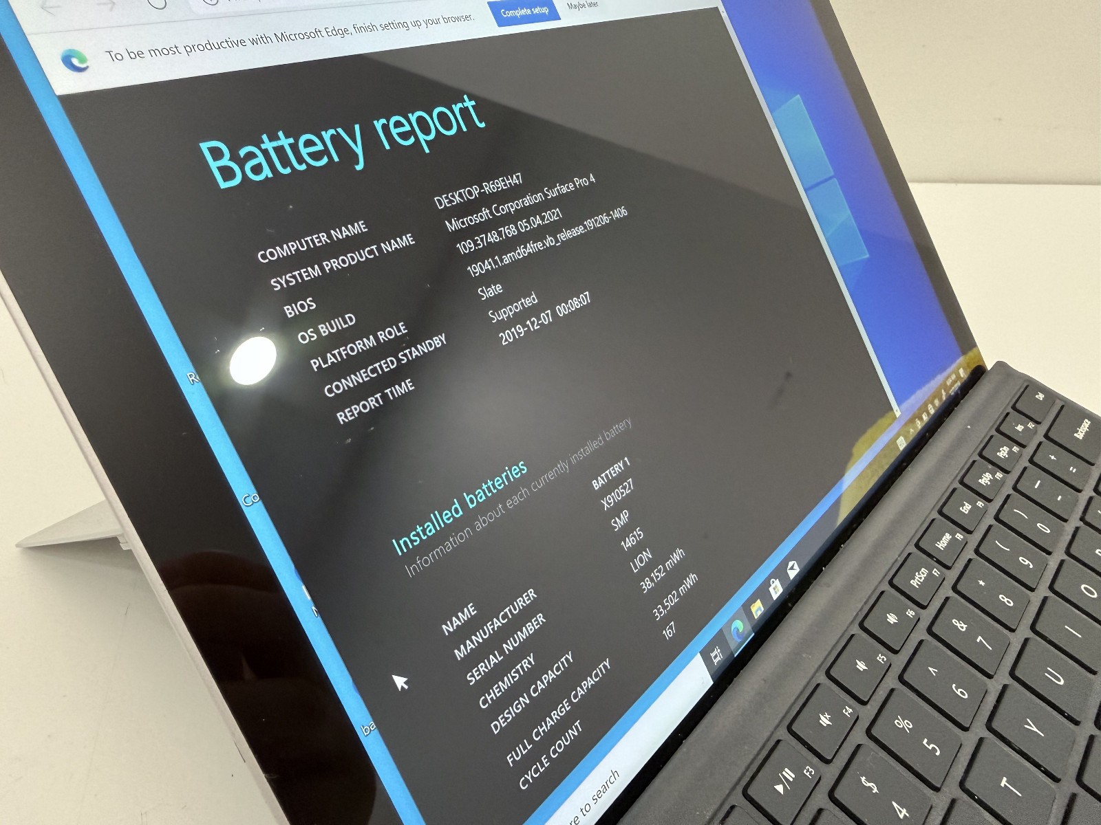 Microsoft Surface Pro 4 i7-6650U CPU @ 2.20GHz 16 GB RAM 256 GB Win 10 Pro #3
