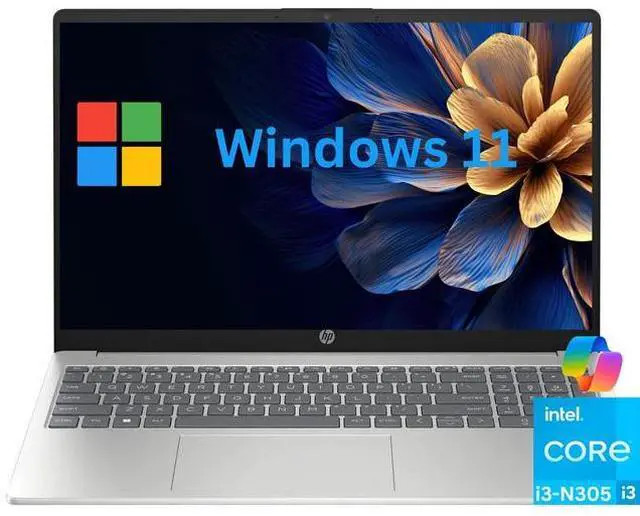 HP 17 17.3 in + Intel Core i3-N305 Ryzen 5 7520U 16GB RAM 512GB SSD MS