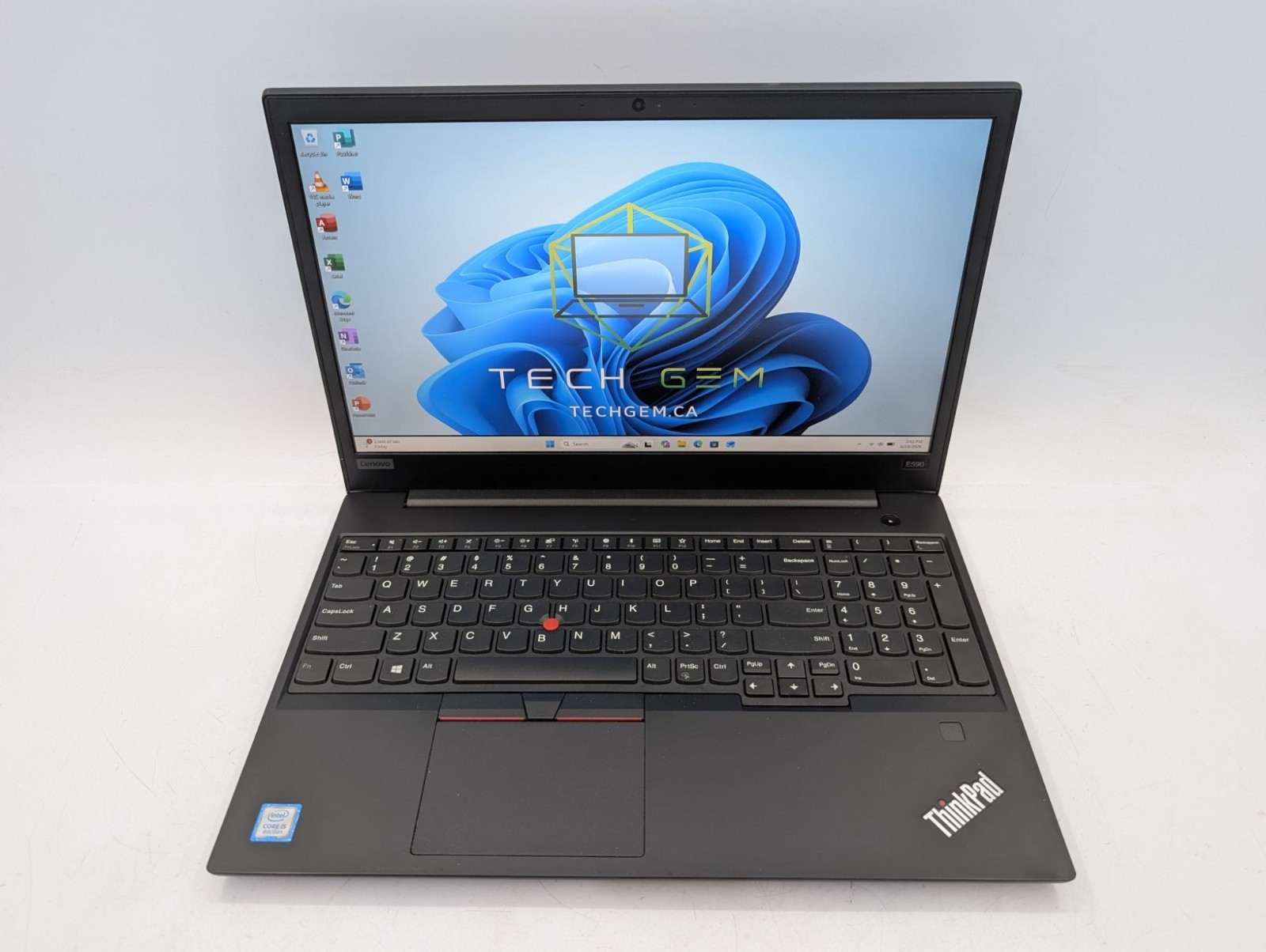 Lenovo ThinkPad E590 15.6″ Intel i5-8265U 16GB RAM 256GB SSD 1TB HDD Win 11 Pro