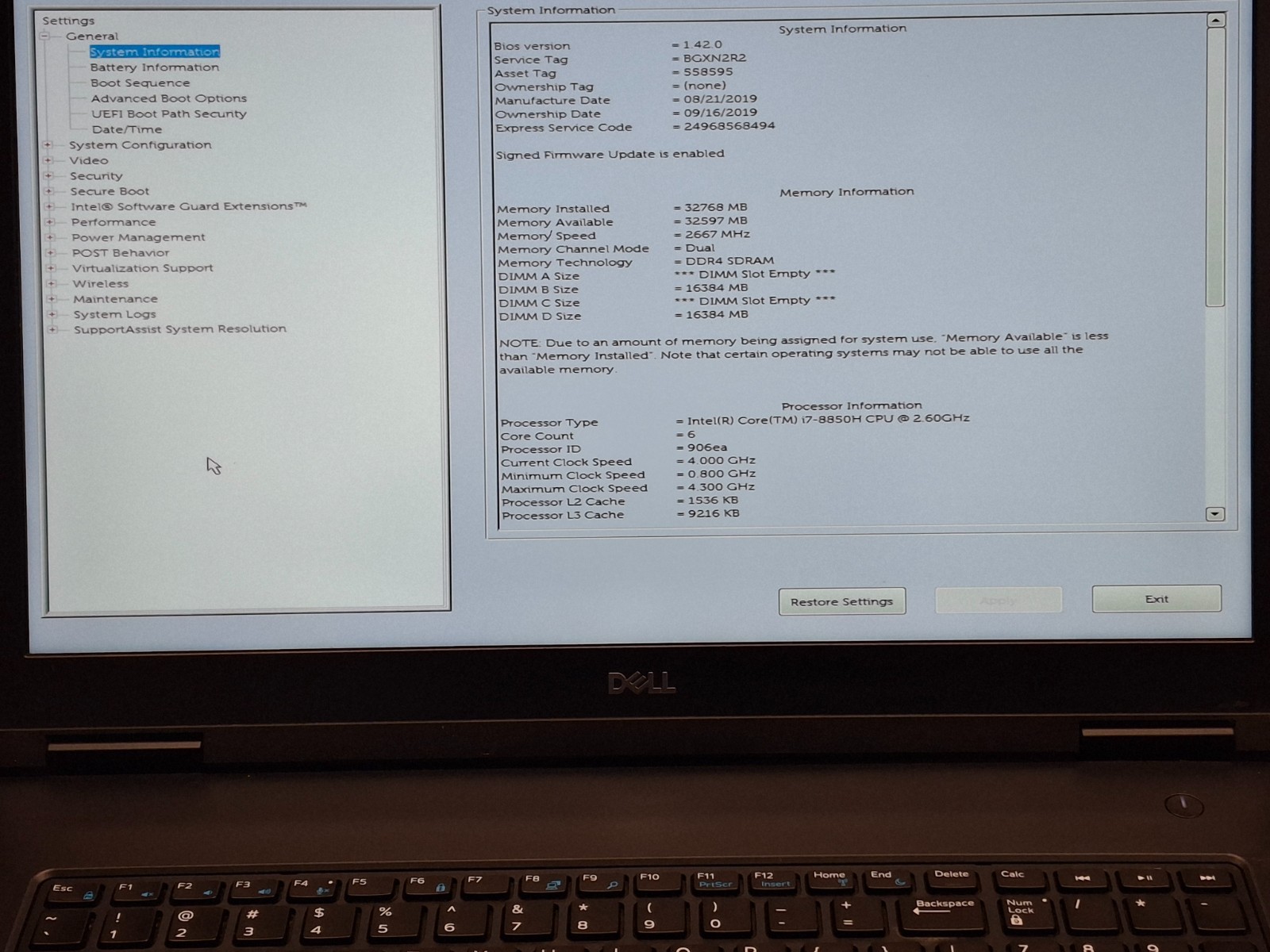 Dell Precision 7730 17.3″ FHD i7-8850H 32GB DDR4 256GB SSD Quadro P3200 Win11P