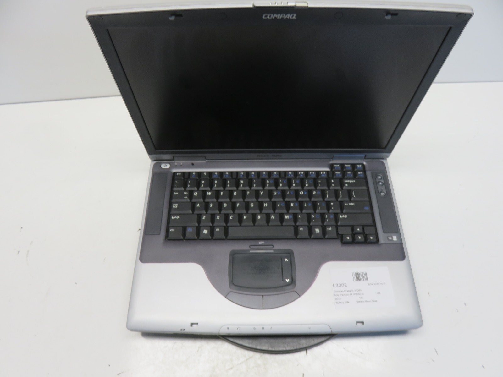 Compaq Presario X1000 Intel Pentium M 1400MHz 1 GB NO HDD No Batt
