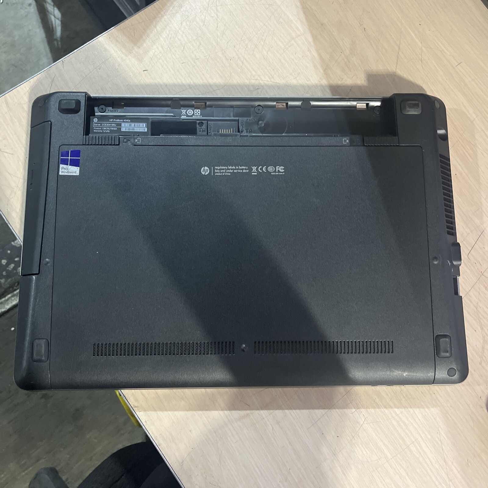 HP PROBOOK 4540S INTEL CORE I3-3110M 2.40GHZ 4GB RAM NO HD ‘