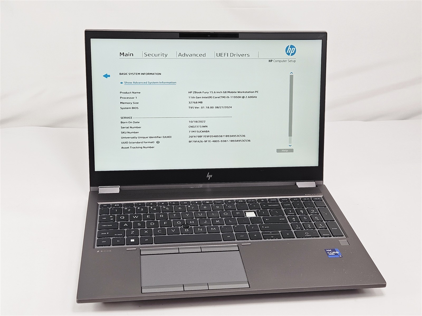 HP ZBook Fury 15 G8 Intel Core i9-11950H 32GB 1TB SSD 15.6″ RTX A4000